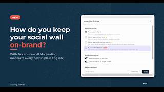 Moderate your social wall with AI at Juicer Social