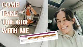 come take the gre with me! | score reaction +  test prep