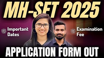Maharashtra SET exam 2025 Application Form | MH SET exam 2025 | Updated Syllabus | Important Dates