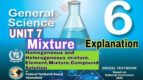 Class 6 Science Chapter 7 | Mixture | explanation | science class 6 |SNC|NBF | ilmi darasgah
