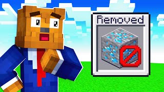 Beating Minecraft But BLOCKS and ITEMS Are Deleted Every Minute !988