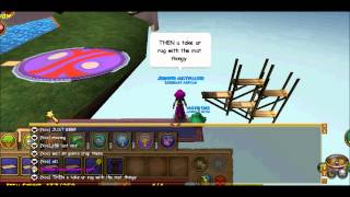 Wizard101 - How to make a rug glitch going down