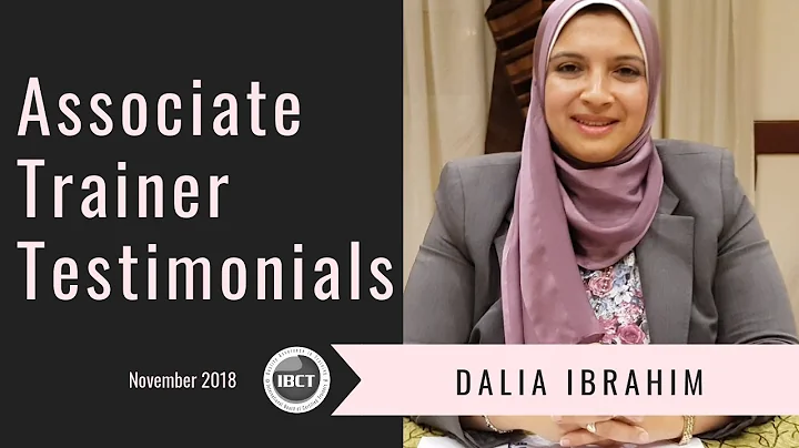 IBCT TOT Program - AT Level: Selected Testimonials | Dr. Dalia Ibrahim