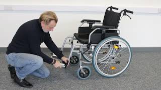 U-GO Bariatric Wheelchair, Heavy Duty Self-Propelled with Extra Wide Seat up to 26"