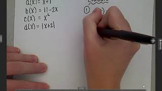 A1 Function Notation notes