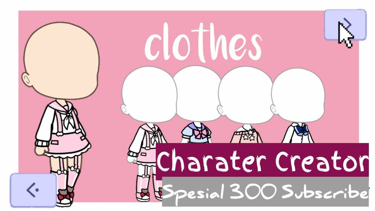 •Character Creator• (Gacha life) Spesial 300 Sub (mistake😅) - YouTube