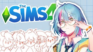 【The Sims 4】Making ILUNA Household【NIJISANJI EN | Kyo Kaneko】