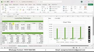Illustrated Excel 365 | Modules 1-4: SAM Capstone Project A Luxurious Getaways