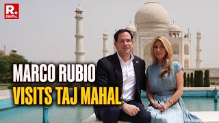 BREAKING: Marco Rubio Visits Taj Mahal Along with his Wife Jeanette Dousdebes