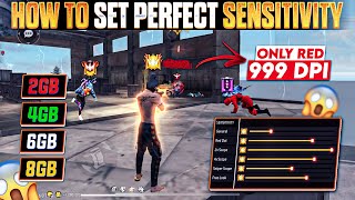 How To Set Perfect Sensitivity + Dpi For 2Gb,4Gb,6Gb,8Gb DEVICE |Auto Headshot Sensitivity Free Fire