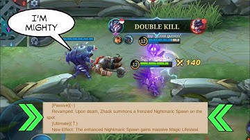 THE ALIEN IS BACK ! | REVAMP ZHASK IS CRAZY MOBILE LEGENDS