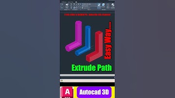 AutoCAD: Extrude Path Command Explained #autocad #autocad3d