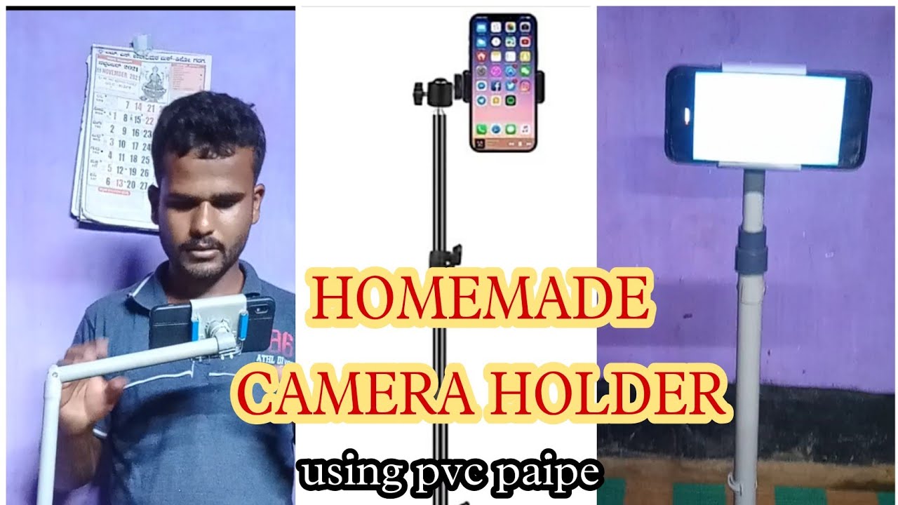 Home made camera holder/by using pvc paipe🦯📷📷 - YouTube