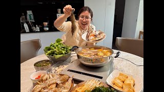 Cold weather is definitely a perfect match for hot pot! The whole family ate their fill and were ...