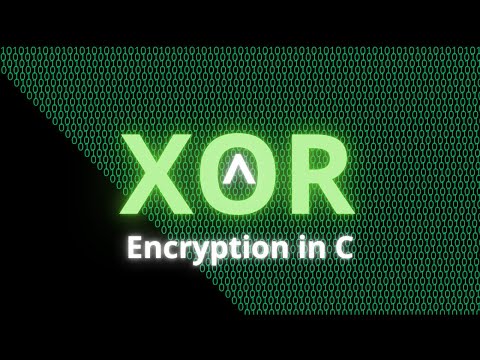 XOR encryption in C - No talking