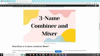 Name Combiner With 3 Names – Mix 3 Names Together screenshot 1