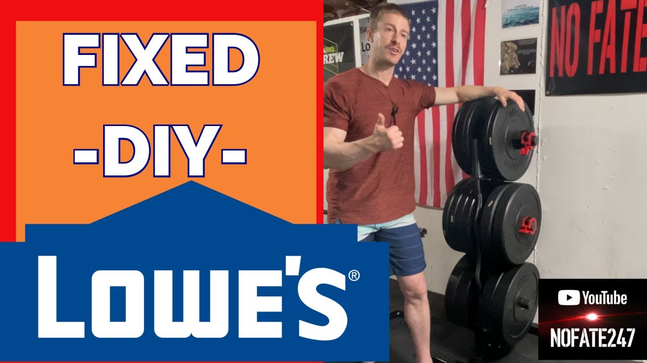 DIY Weight Tree Fix Why Rep Fitness Weight Tree & Barbell Holder Is