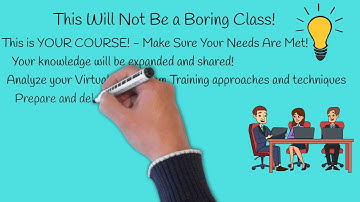 Welcome Video for Learners: Virtual Training -  The 6 Ps for Success! - Liz Wool, CID, CMT