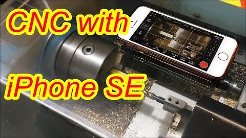 Small cnc lathe, with HSS drill and carbide inserts video, with iPhone SE 2016 using Promovie +