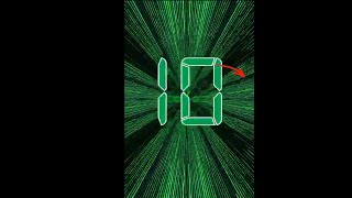 10 Second Timer ⏰ #green #digital #matrix