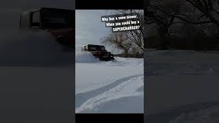 Using My Jeep As A Snowblower - Totally Works