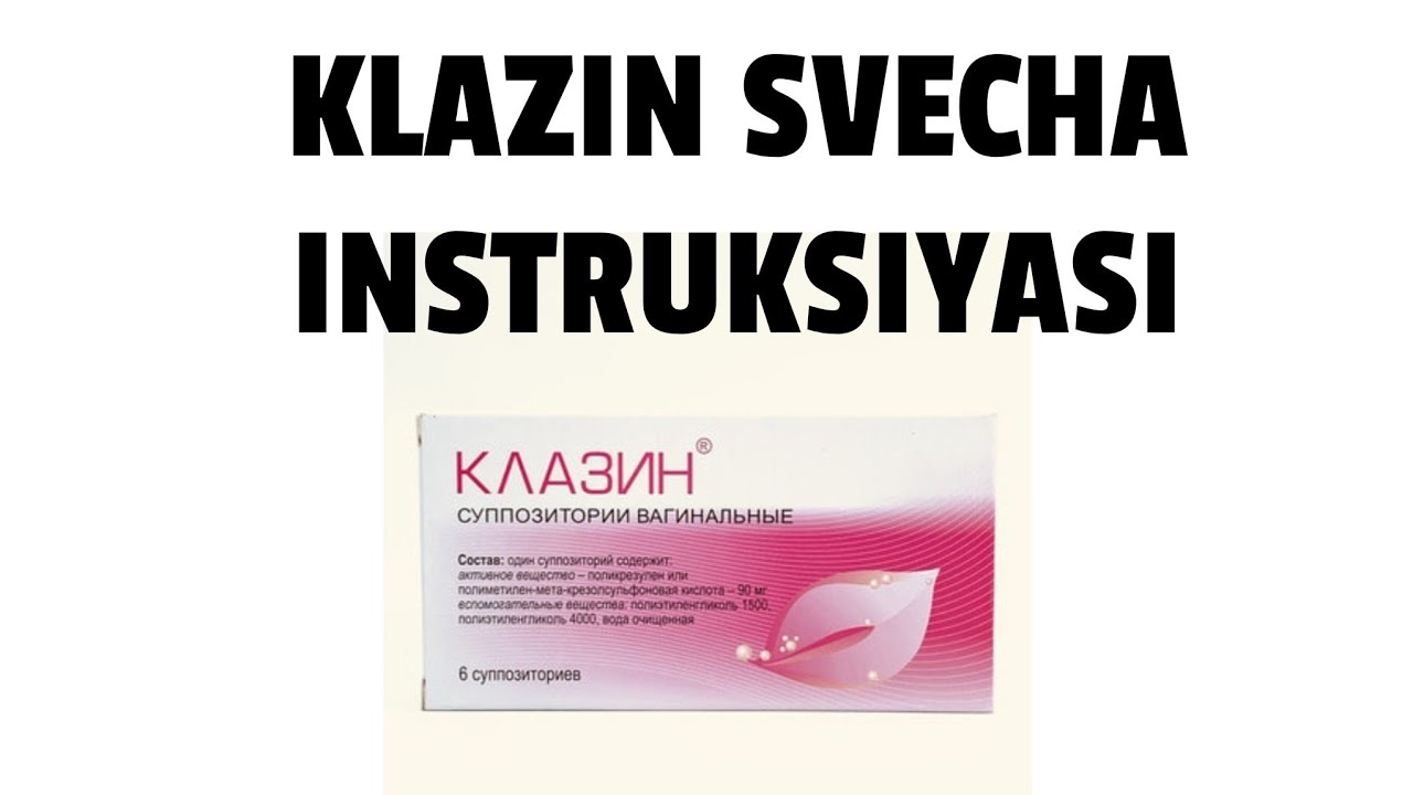 KLAZIN SVECHA INSTRUKSIYASI