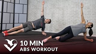 10 Minute Abs Workout for Men & Women - 10 Min Abs Workout at Home Routine - Ab Exercises