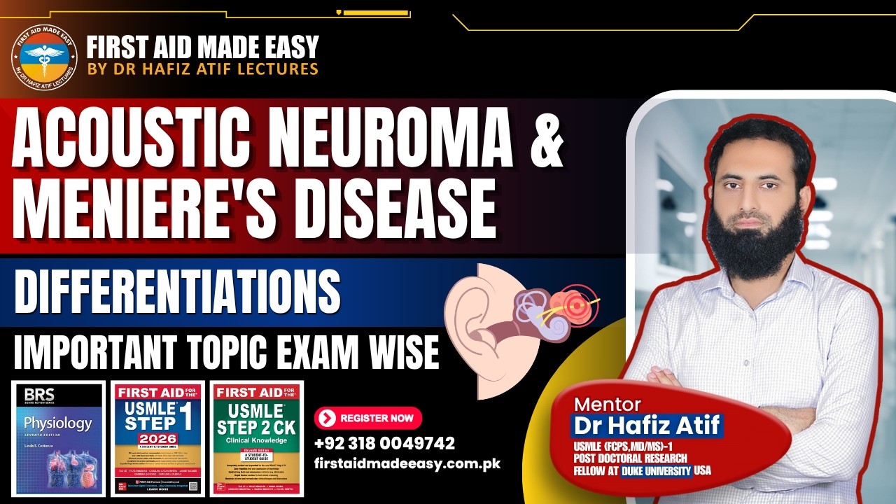 Meniere’s Disease & Acoustic Neuroma? 🧠 Key Signs You Need to Know! | NRE, PLAB, USMLE Prep