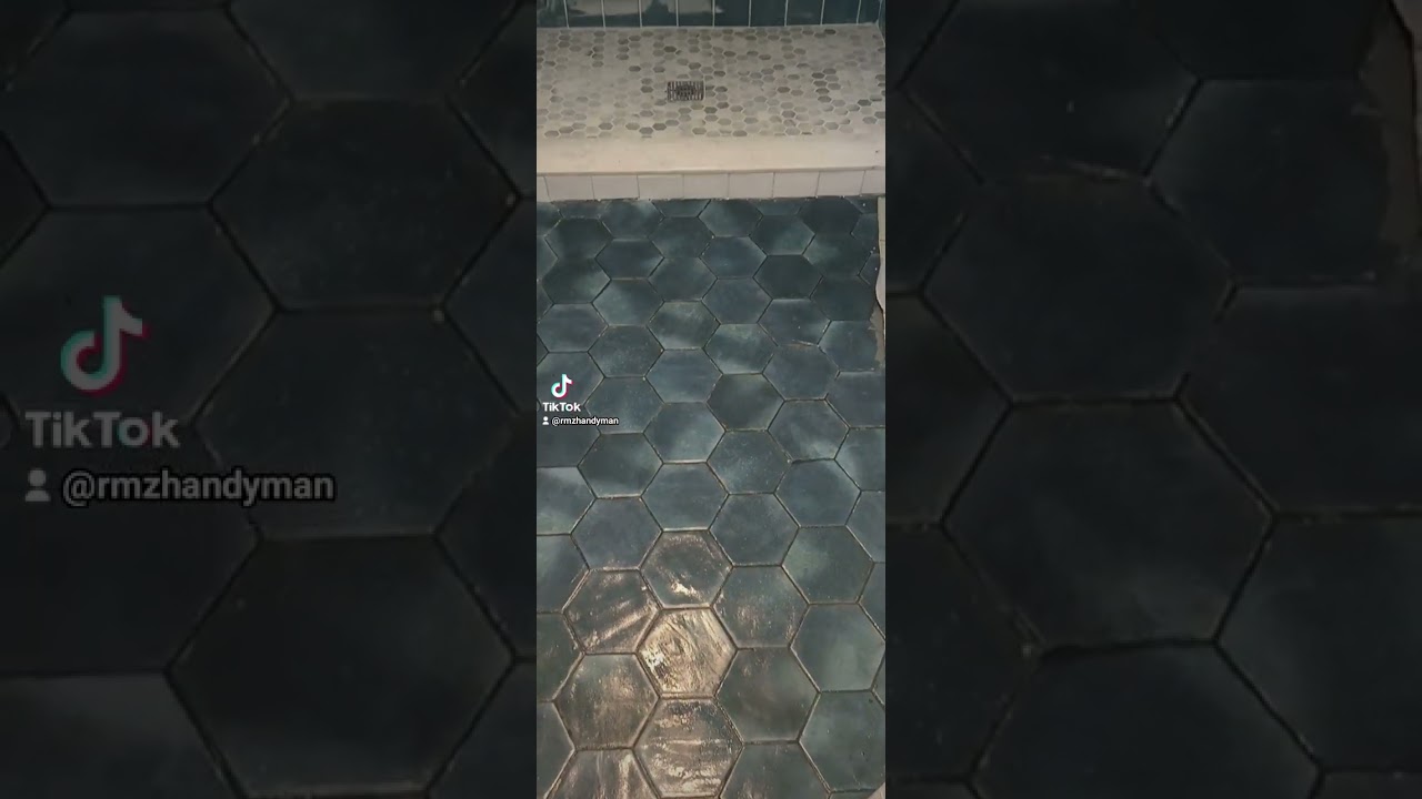 new bathroom set up, floor tiling, new shower, by prohandyman