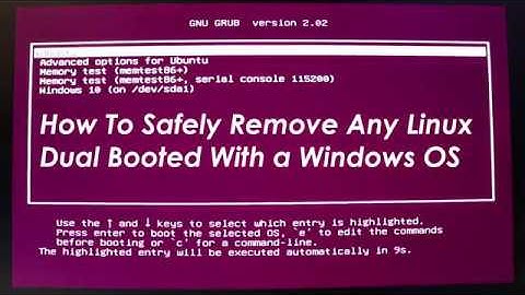 How to Safely Remove Any Linux (Ubuntu) Dual Booted with Windows 10/8.1/8/7/Vista/XP (Only for MBR)