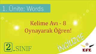 Words : 2. Sınıf İngilizce Ünite 1 : Kelime Avı  /8 screenshot 3