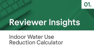 CAGBC LEED v4 Reviewer Tip - Indoor Water