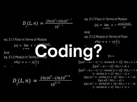 PROGRAMMING using ONLY MATH