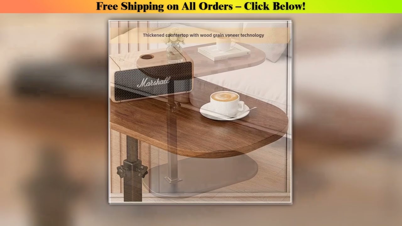 Portable Adjustable Folding Side Table/Laptop Desk, for Home Office, Coffee Table, Bedside Sofa,