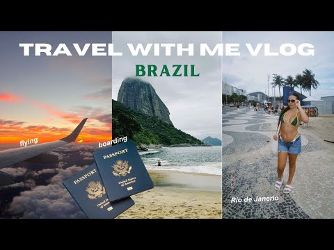 TRAVEL WITH ME VLOG| FLYING TO BRAZIL/ RIO + AIRPORT VLOG