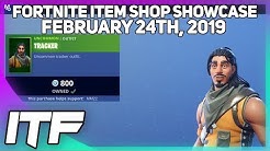 Fortnite Item Shop Rare Tracker Skin Is Back February 24th 2019 - fortnite item shop rare tracker skin is back february 24th 2019 fortnite battle royale duration 2 02
