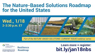 The Nature-Based Solutions Roadmap for the United States