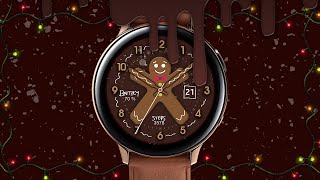 Gingerbread - Watch Face (Animation Melted Chocolate) screenshot 4