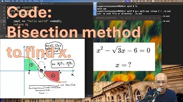 Step by Step: Implement Bisection Method to find  x^2-sqrt(3x)-6=0  -- C language Ep019