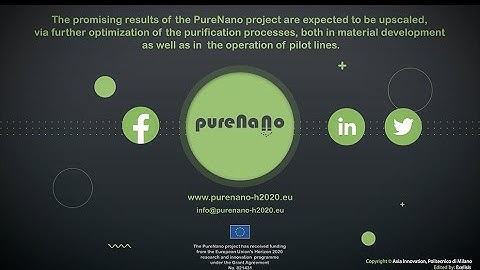 PureNano H2020 Project: Final Video