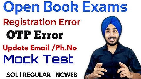 DU-SOL Open Book Exams Registration Error | Update Details For Mock Test | Jasmeet Classes