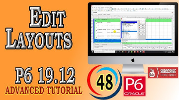 How to Edit Save or Open Global and Admin Layouts | Primavera P6 | Advanced Tutorial