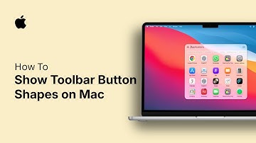 How to Show Toolbar Button Shapes on Mac