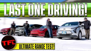 Tesla Model 3 vs Chevy Bolt vs KIA EV6 vs Volvo XC40  Take on the World's Toughest EV Range Test!