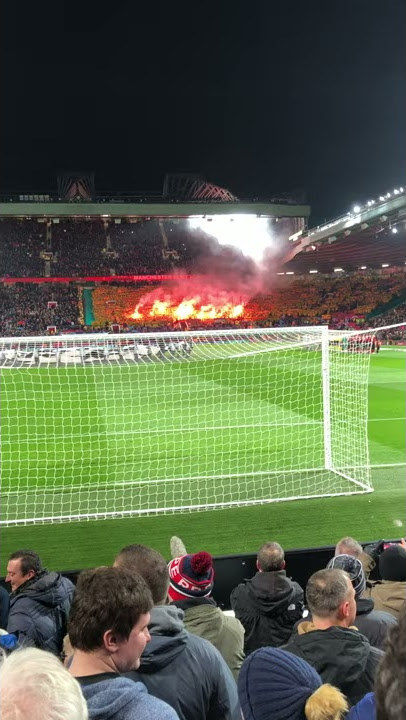 Champions League intro Old Trafford buzzing atmosphere #manutd #ucl