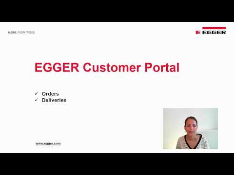 Customer Portal myEGGER - Overview Services
