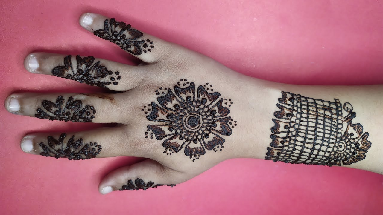 Mehndi Design | simple and easy mehndi design - YouTube