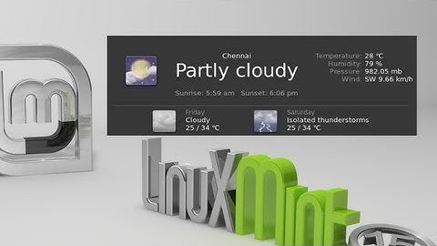Adding Weather Applet to Panel in Linux Mint 15 Cinnamon