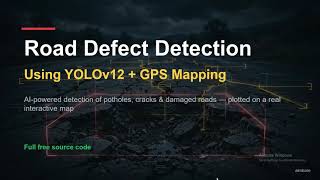 I Built an AI That Detects Potholes on Roads | YOLOv12 + GPS Mapping (Full #Project) #aiproject