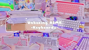 POV ASMR UNBOXING Keyboards & Typing Sounds￼ Clicky ft Marvo, HUO JI, DASFUDE, & Punkston